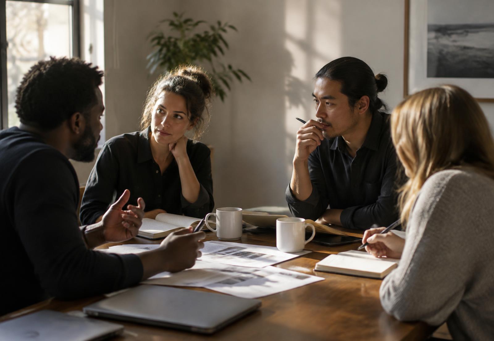 A working meeting in progress
